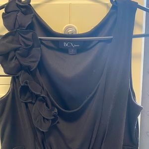 Little black dress with flower detail